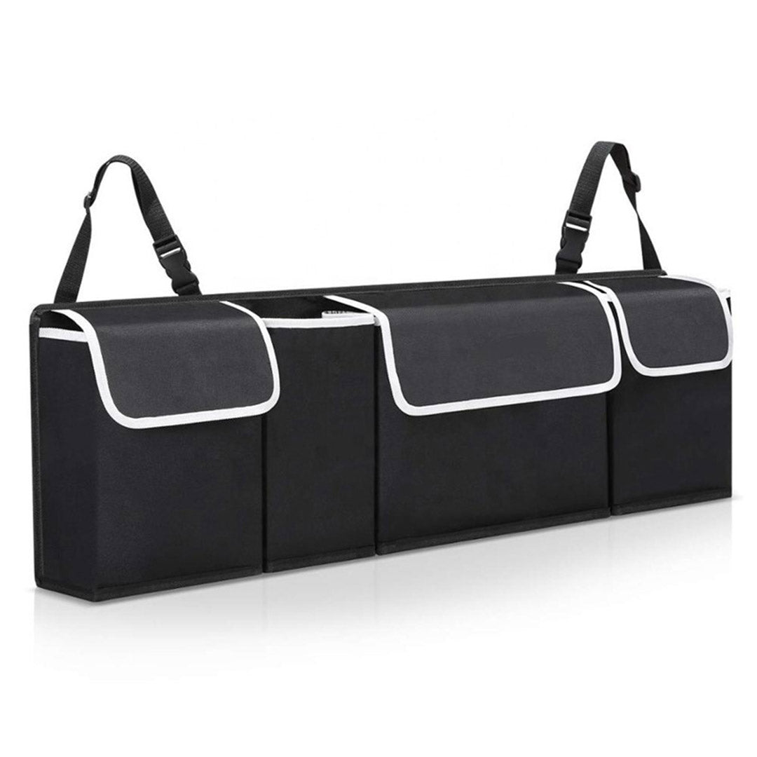 NNEAGS Oxford Cloth Car Storage Trunk Organiser Backseat Multi-Purpose Interior Accessories Black-0