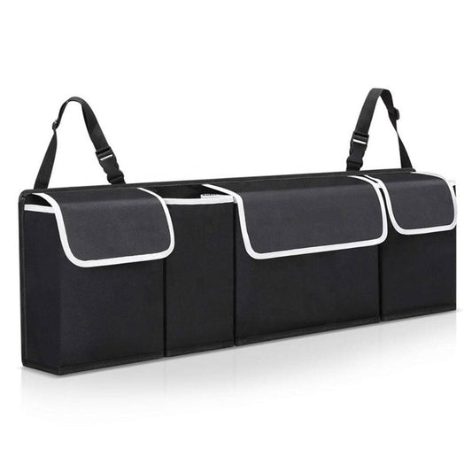 NNEAGS Oxford Cloth Car Storage Trunk Organiser Backseat Multi-Purpose Interior Accessories Black-0