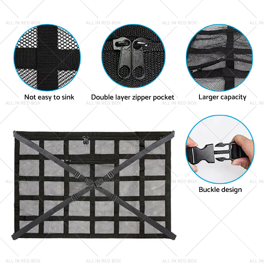 Universal Car Ceiling Storage Net Car Roof Cargo Net Mesh Storage Bag Campervan-2