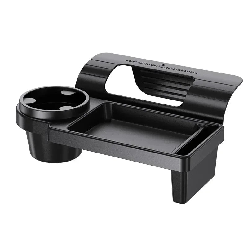 Multifunctional Car Side Door Hanging Organizer with Cup Holder Black-0