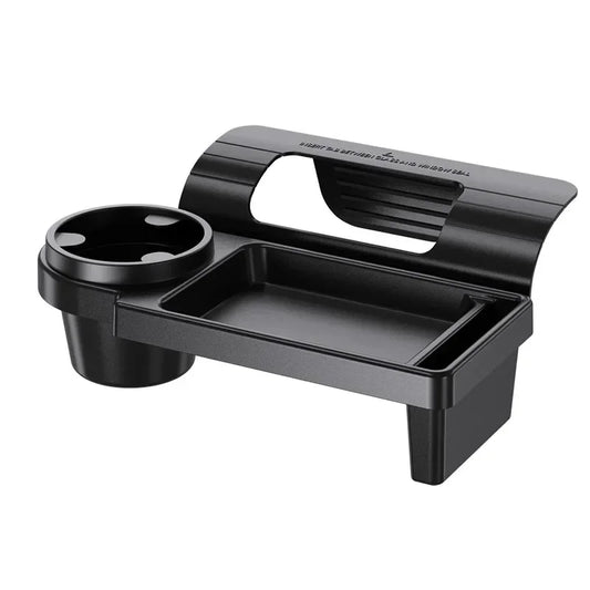 Multifunctional Car Side Door Hanging Organizer with Cup Holder Black-0