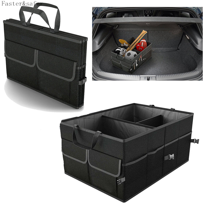 Car Storage Collapse Trunk Back Bin Bag Caddy Organizer Ford Hyundai Automobiles Interior Accessories Stowing Tidying Trunk Box-2