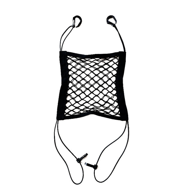 Car Interior Trunk Seat Back Elastic Mesh Net Car Styling Storage Bag Pocket Cage velcro Grid Pocket Holder Car Accessories-0